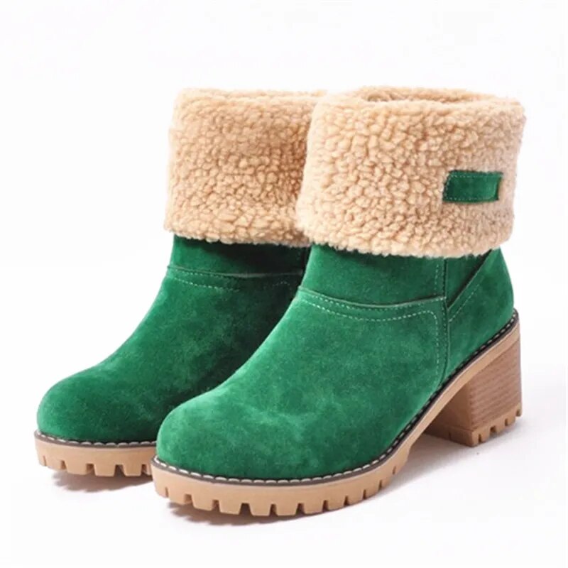 Bequeme Winter Knöchelstiefel mit Wollfutter für Damen | Ideal für das tägliche Tragen