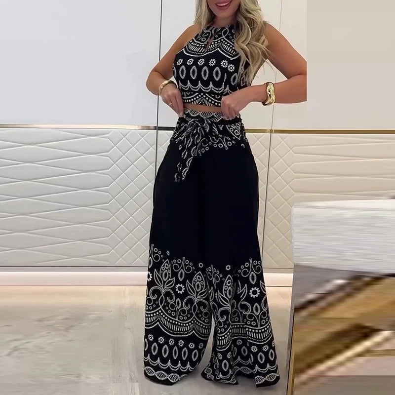 Gulshat – Stilvolles Hosen-Set Mit Muster