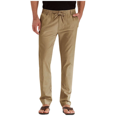 Herren Kordelzug Freizeit Hose | Gerades Bein
