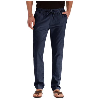 Herren Kordelzug Freizeit Hose | Gerades Bein