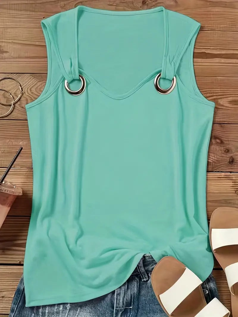 Vivian - Schickes ärmelloses Sommer-Top