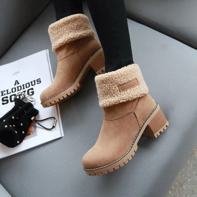 Bequeme Winter Knöchelstiefel mit Wollfutter für Damen | Ideal für das tägliche Tragen