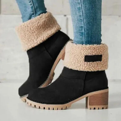 Bequeme Winter Knöchelstiefel mit Wollfutter für Damen | Ideal für das tägliche Tragen