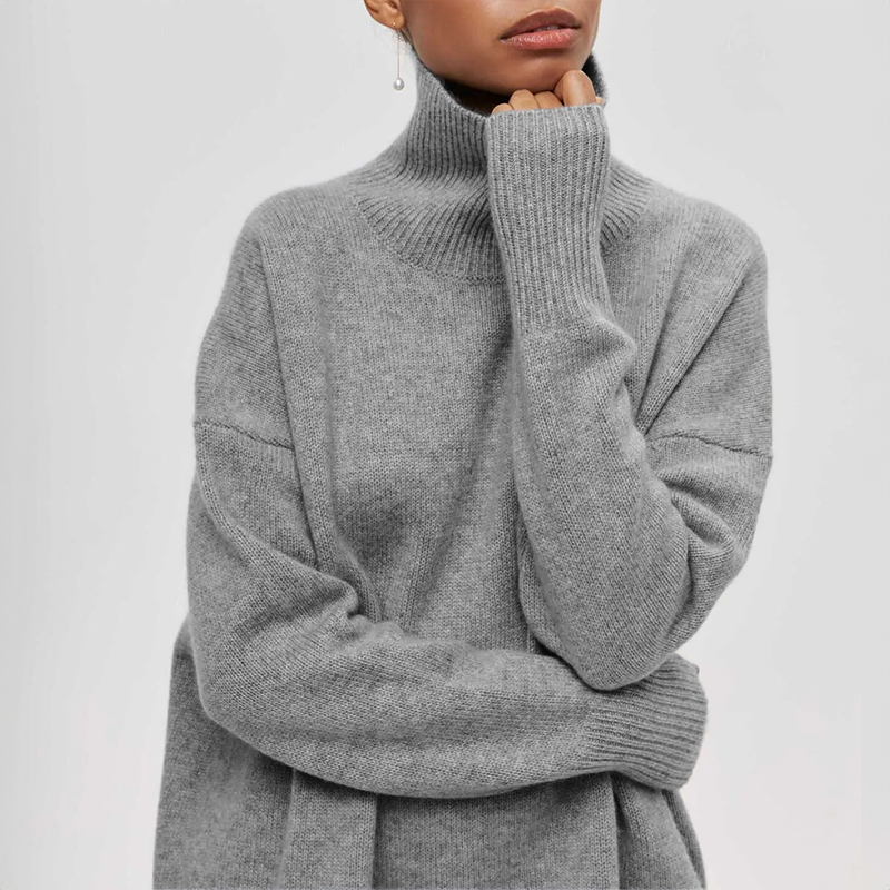 Damia™ - Hygge-smarte Rollkragenpullover in Kamel