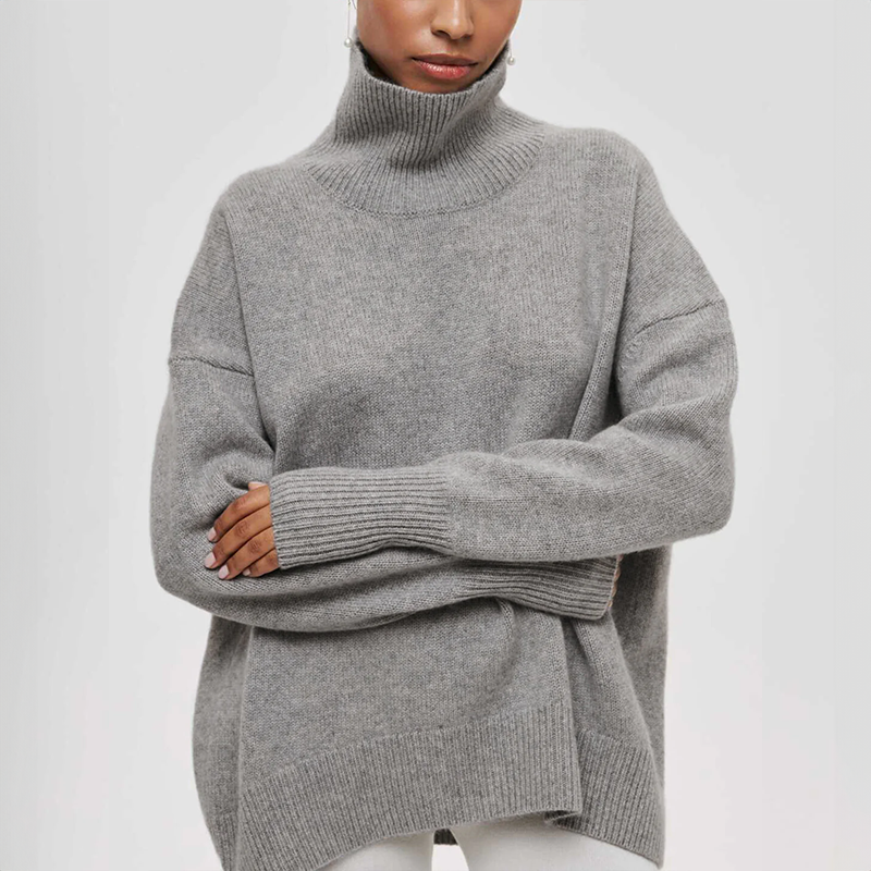 Damia™ - Hygge-smarte Rollkragenpullover in Kamel