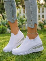 Ella | Stilvolle Sneaker Damen Elegant – Weiß