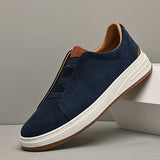Adrian | Herren Leder Sneaker Lupo im modernen Casual-Design – Blau