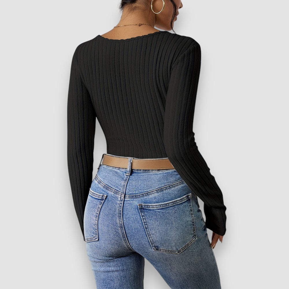 Lior | V-Ausschnitt Langarmpullover