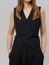 Amelia | Elegante und Moderne Damen Businessweste – Schwarz