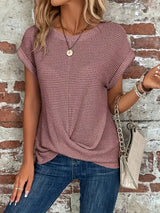 Sophie | Kurzärmeliges Damen T-Shirt locker und stylisch – Rosa