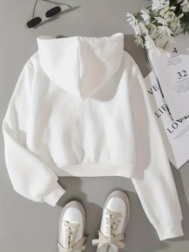 Shannel - Kapuzenpulli mit überstehendem Reißverschluss