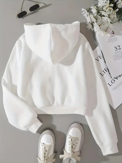 Shannel - Kapuzenpulli mit überstehendem Reißverschluss