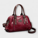 Solara - Elegante Vintage-Schultertasche – ROT