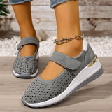 Amarise | Damen-Plateauschuhe mit Cut-outs und weichem Tragegefühl – Grau