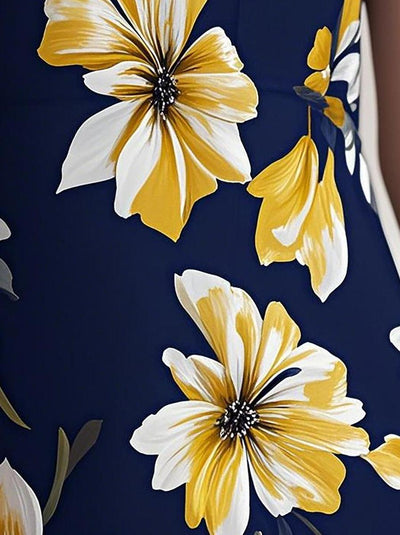 VALE | Elegant Sleeveless Floral Maxi Dress