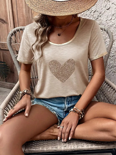 Lamprini - Elegantes Kurzarm T-Hemd