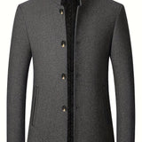Gael - Taillierte Jacke mit hohem Kragen – Grau