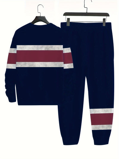 Lässiger Fleecegefütterter Trainingsanzug mit Reissverschluss Langarm Kapuzenpullover und Jogginghose für Herren | Perfekt für Outdoor-Aktivitäten