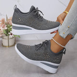 Sophie | Damen-Sneaker funkelnd & stylisch modern – Grau