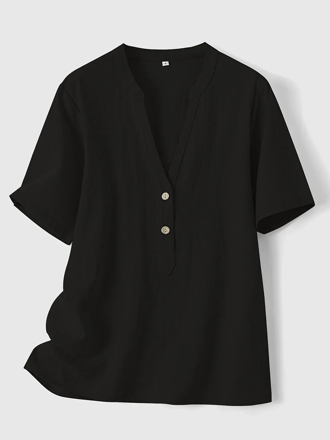 Nerida – Modische Bluse Mit V-Ausschnitt Und Kurzen Ärmeln