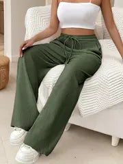 Audrey - Damen-Sweatpants mit hoher Taille und Kordelzug