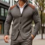 Ralph | Moderner Strukturierter Strick-Blazer Für Herren – Grau