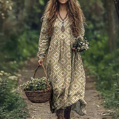 Iris - Vintage Kleid mit Blumenmuster