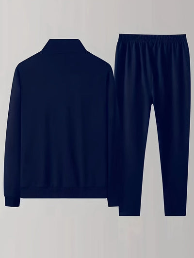 Herren Freizeit-Klassischer Trainingsanzug mit Kapuzenjacke und Jogginghosen | Ideal für Active Wear