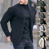 Benjamin | Urban Utility Moderne Strickjacke Für Herren – Schwarz