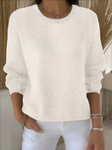 Laura | Gemütlicher Winter-Strickpullover für Damen – Aprikose