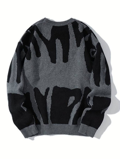 Gemusterter Damen Strickpullover