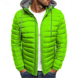 Edmund | Herren Steppjacke mit Kapuze Winterjacke – Grün