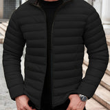 Edvald | Herren Leichte Steppjacke Winterjacke – Schwarz