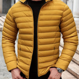 Edvald | Herren Leichte Steppjacke Winterjacke – Gelb