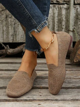 Féline | Bequeme Strick-Schuhe mit elegantem Look – Khaki
