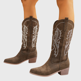 Lara | Elegante Cowboy-Stiefel im Western-Stil Für Frauen – Braun