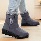 Eldborg | Damen Winterstiefel Wasserdicht Warm – Grau
