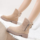 Eldwiga | Damen Wasserdichte Winterstiefel Gefüttert – Beige
