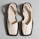 Elegante Damen Ballerinas Mit Square Toe – Beige