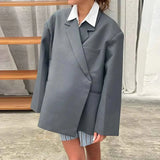 Elegante Oversize Blazer Damen – Grau