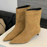 Elegante Stiefeletten – Hellbraun
