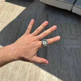 Elegante Touch Ringuhr – Silber - Grün
