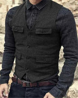 Elegante Weste Herren – Schwarz