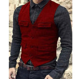 Elegante Weste Herren – Rot