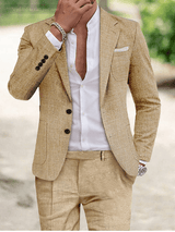 Eleganter Herrenanzug Sommer – Hellbraun