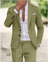 Eleganter Herrenanzug Sommer – Grün