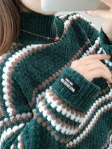 Anna | This Winterpullover Damen mit modernem Schnitt – Grün