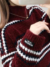 Anna | This Winterpullover Damen mit modernem Schnitt – Rot