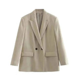 Eleganter Oversize Blazer – Beige