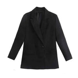 Eleganter Oversize Blazer – Schwarz